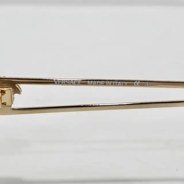 Versace 1990s Blue and Gold Sunglasses