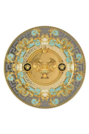 Versace Rosenthal Prestige Gala Le Bleu Service Plate 30cm - Gold