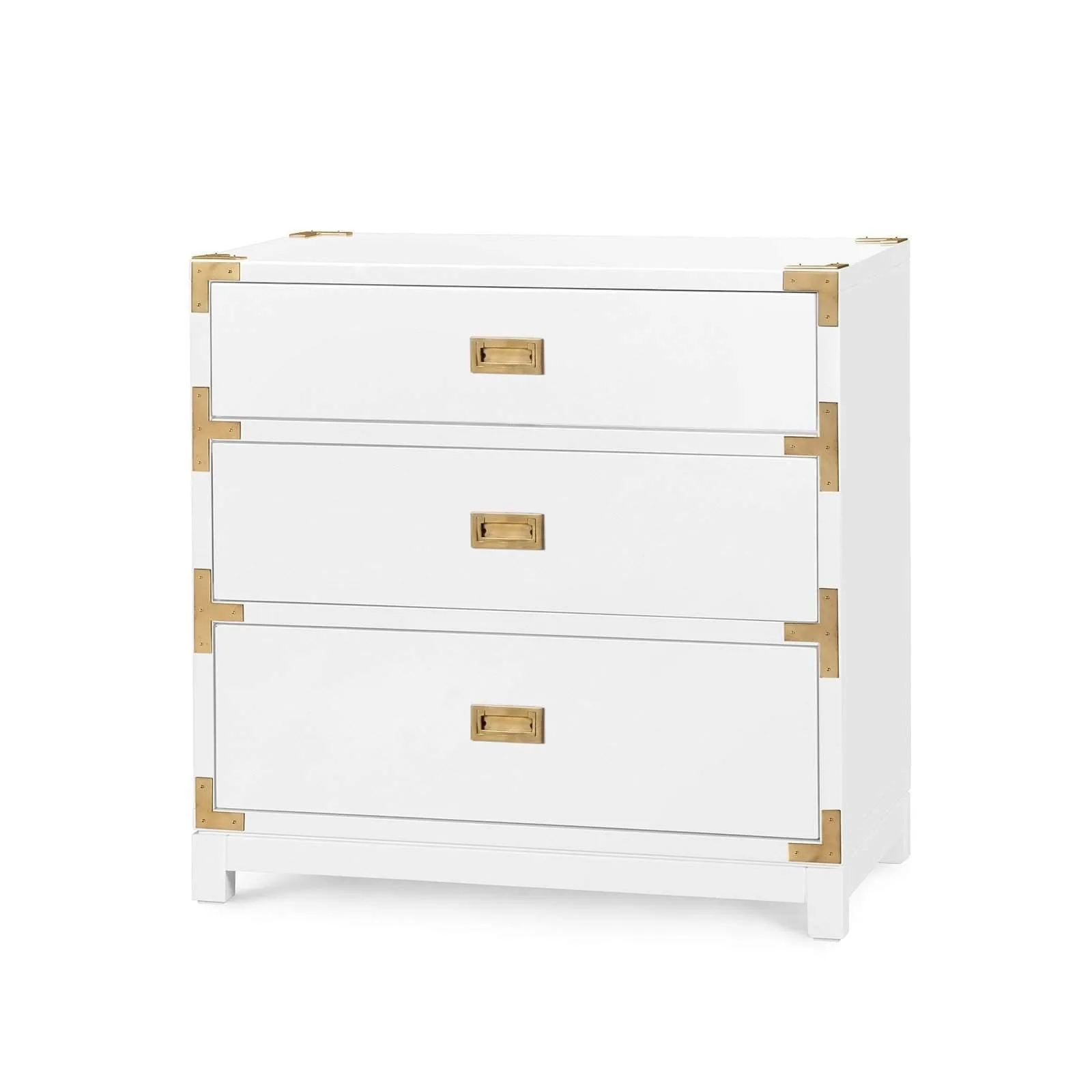 Victoria 3-Drawer Side Table / Gloss White