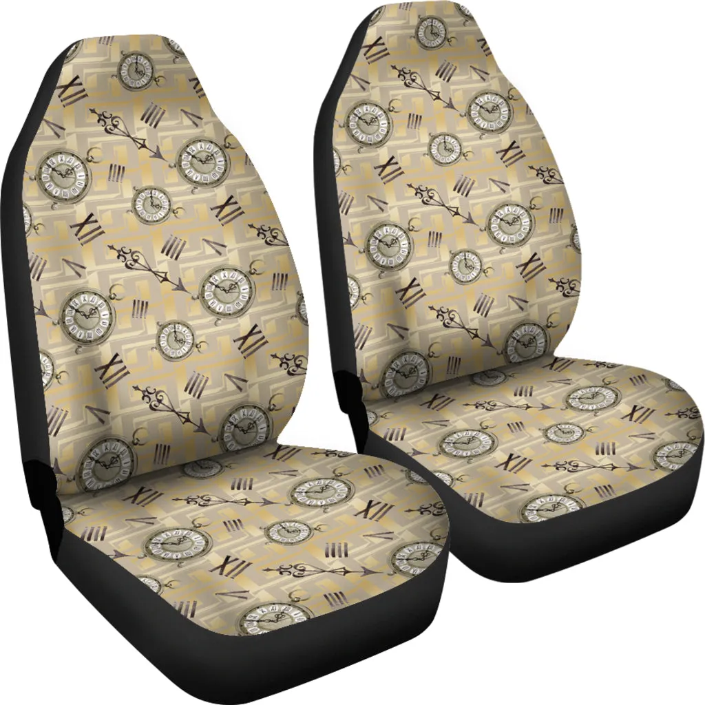 Vintage Antique Clock Pocket Watch Car Seat Covers