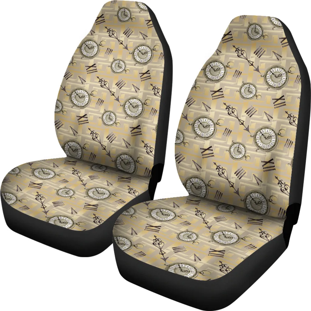 Vintage Antique Clock Pocket Watch Car Seat Covers