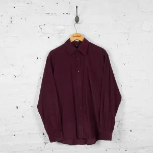 Vintage Corduroy Shirt - Burgundy - M