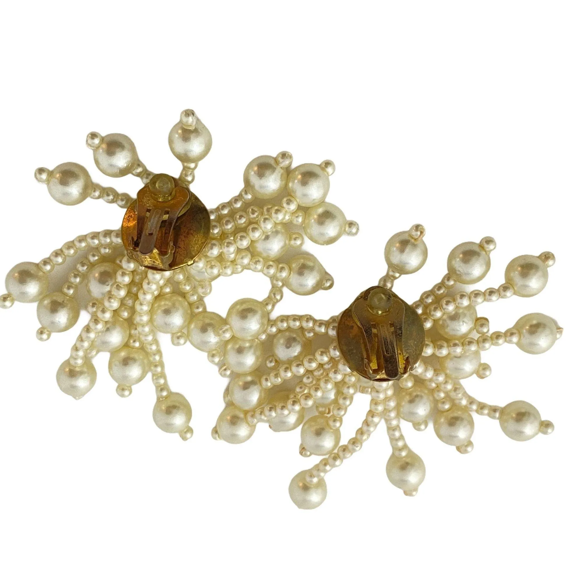 Vintage Pearl Cha Cha Statement Earrings