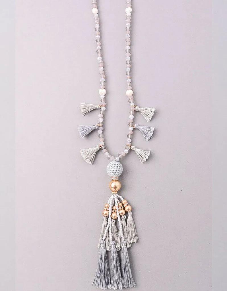 Vintage Snoot Sasha Necklace in Grey