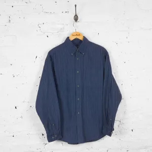 Vintage Striped Shirt - Blue - M