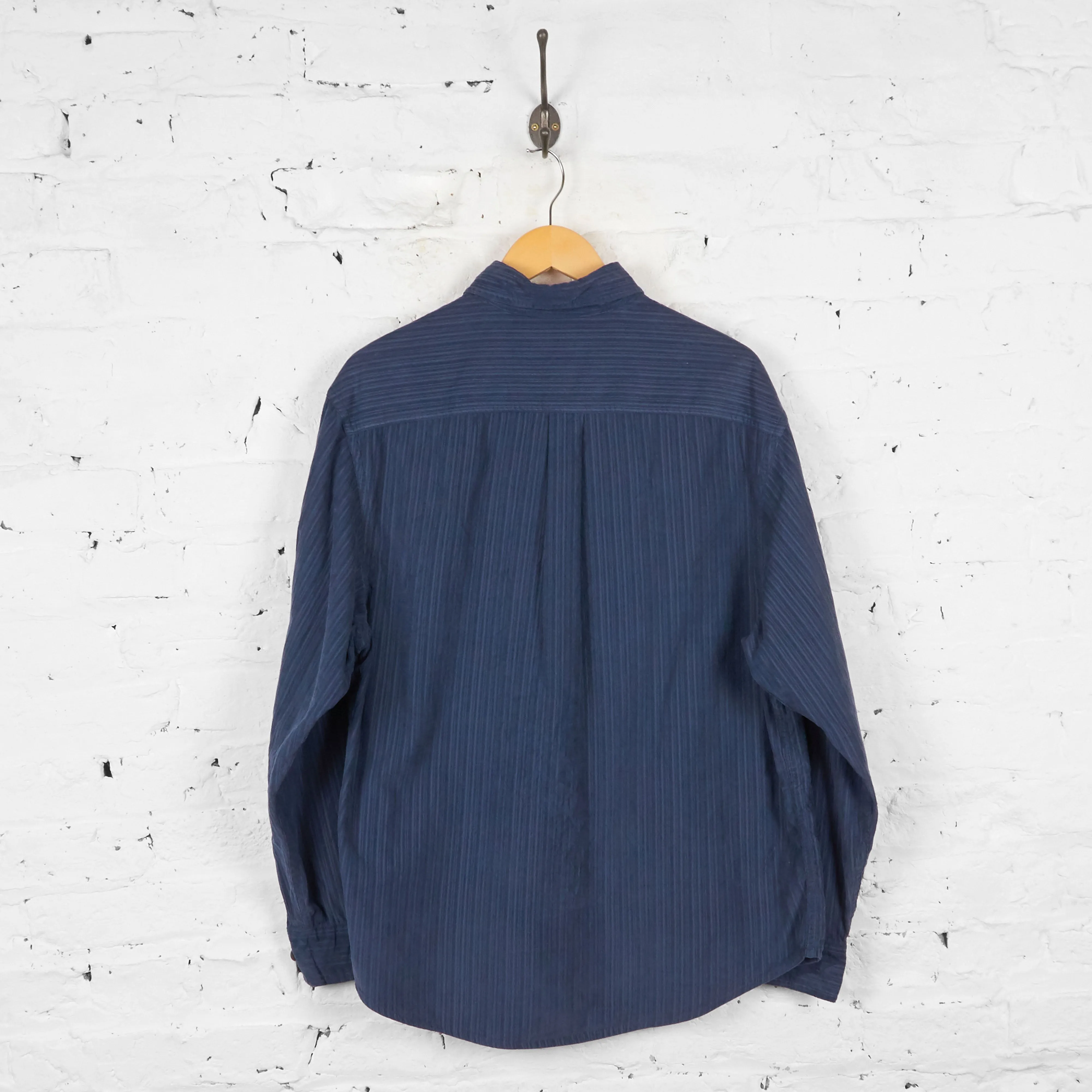 Vintage Striped Shirt - Blue - M