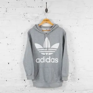 Vintage Women's Adidas Hoodie - Grey - S