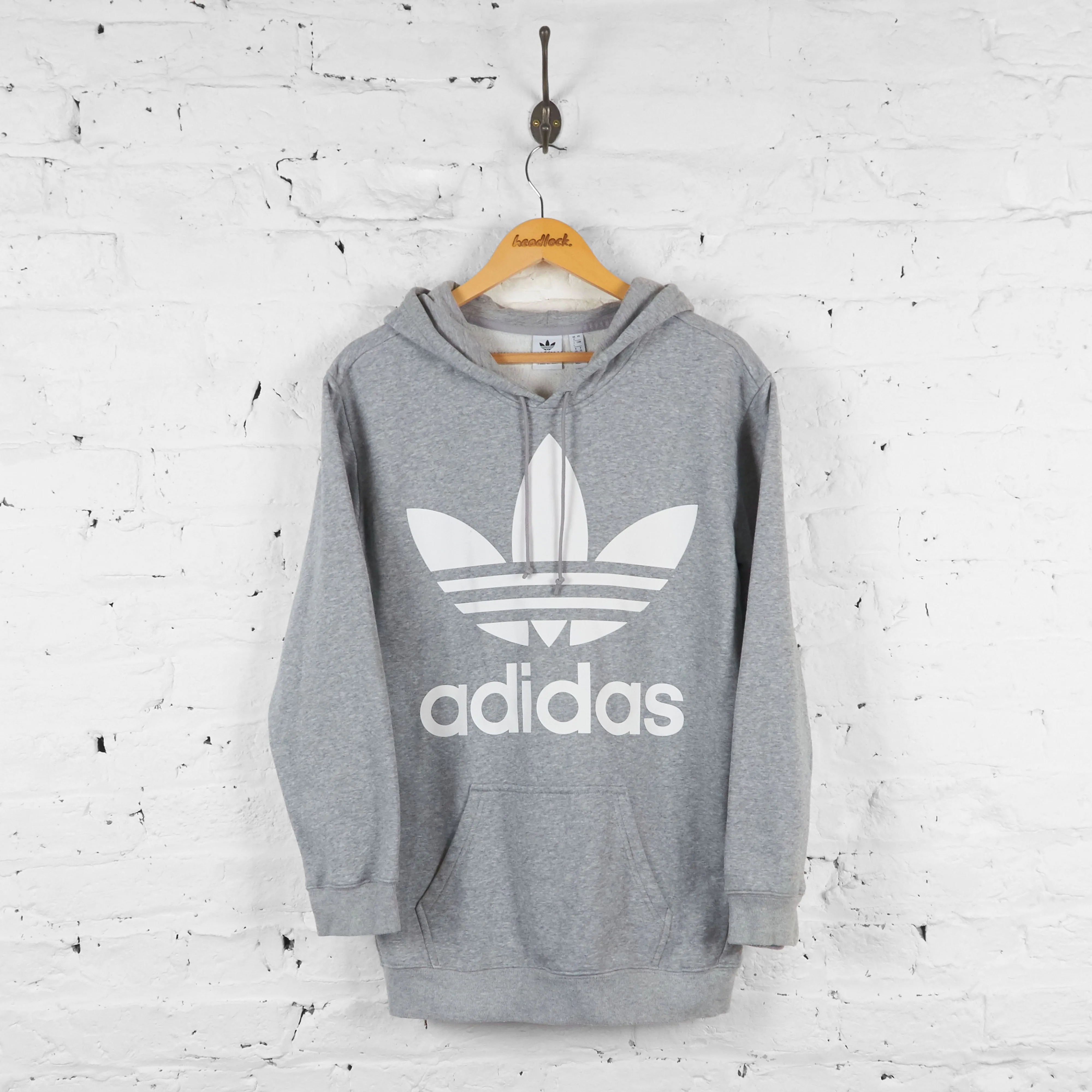 Vintage Women's Adidas Hoodie - Grey - S