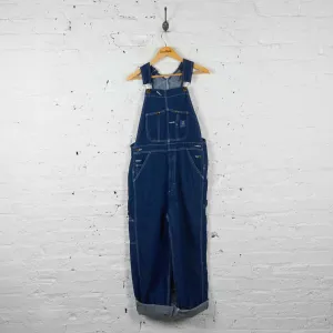 Vintage Workwear Dungarees - Blue - XL