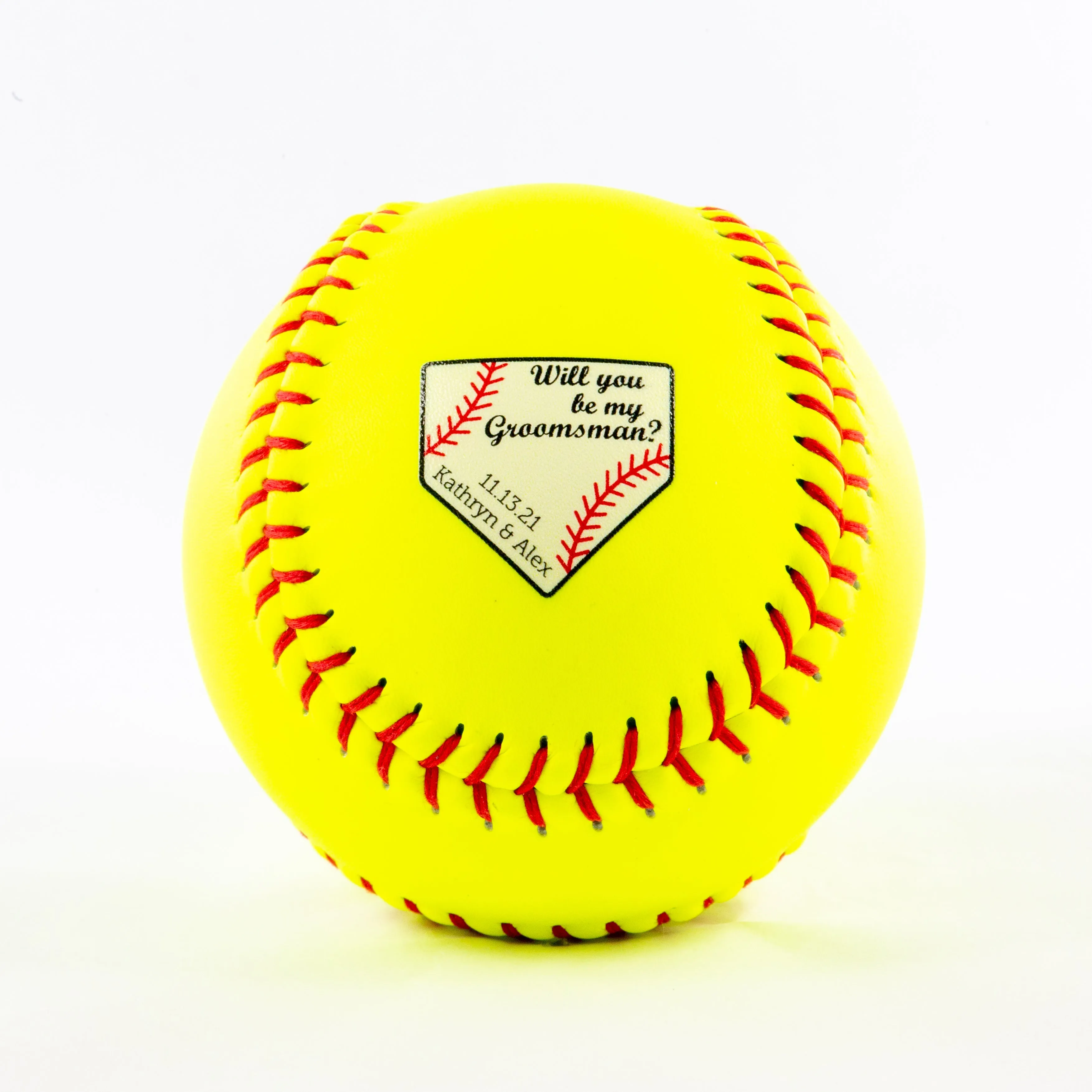 Wedding Photo, Printed Softball