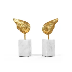 Wings Statue Pair / Gold Leaf