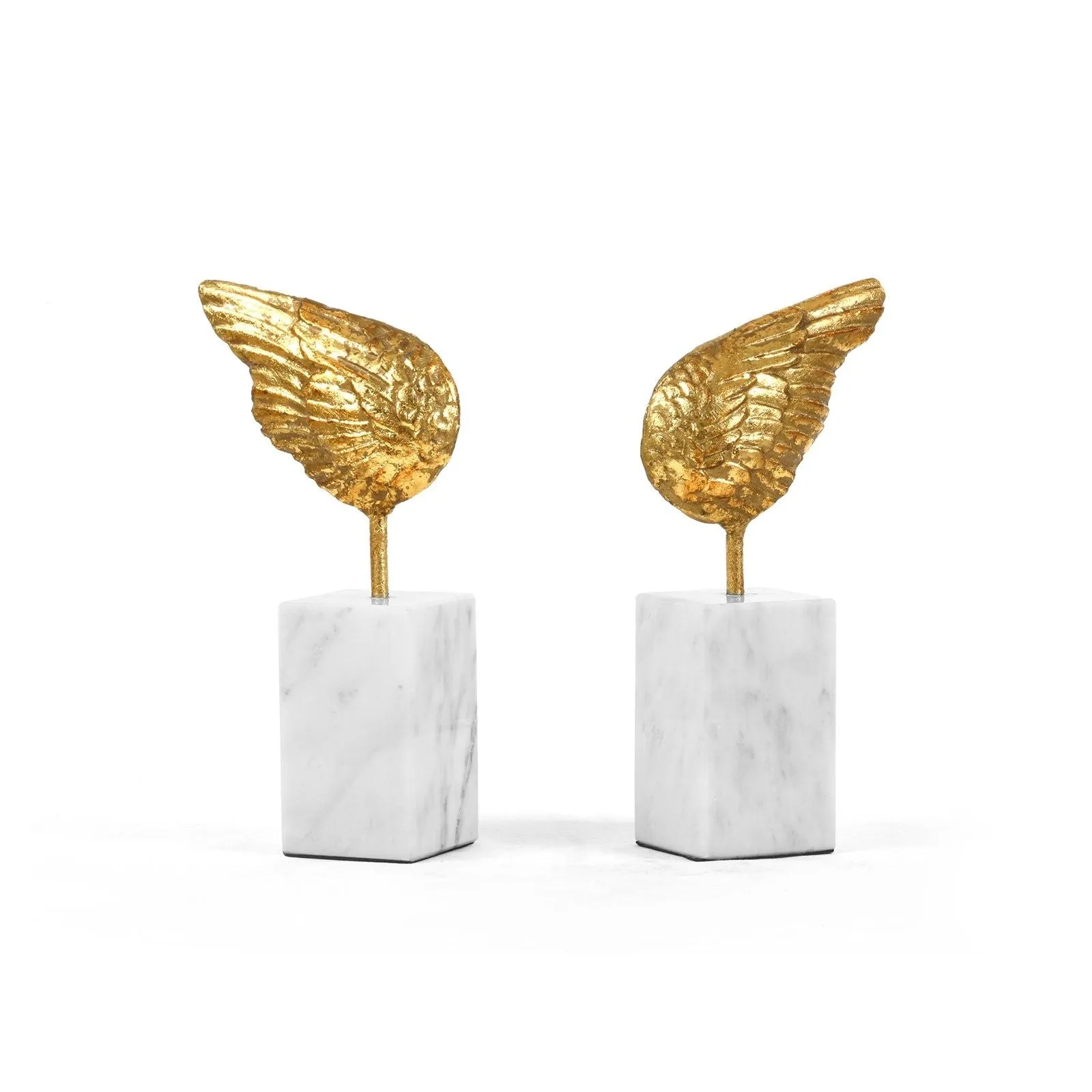 Wings Statue Pair / Gold Leaf