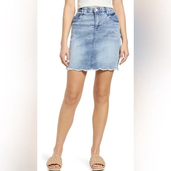 Wit &amp; Wisdom Hem A-line Denim Skirt