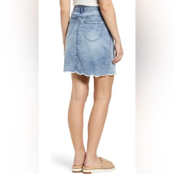 Wit &amp; Wisdom Hem A-line Denim Skirt
