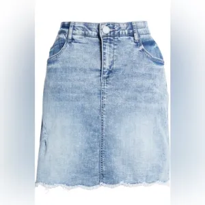 Wit &amp; Wisdom Hem A-line Denim Skirt