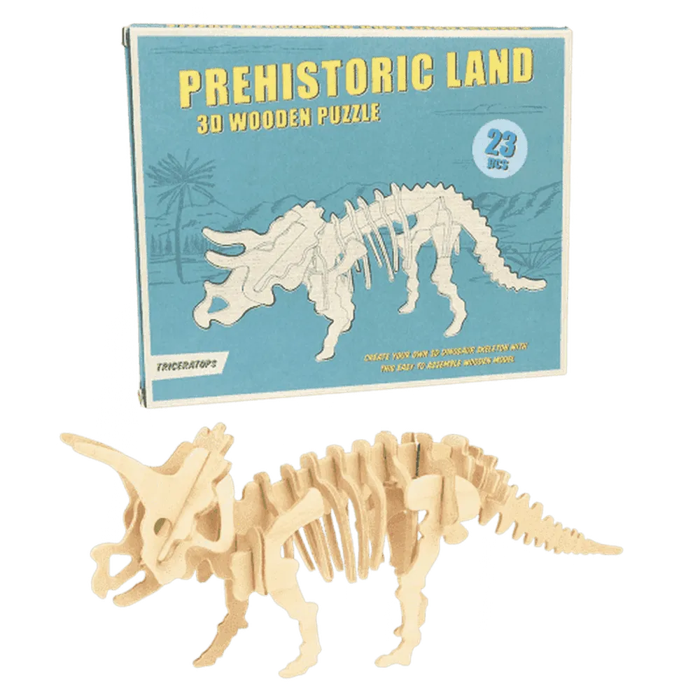 Wooden 3D Dinosaur Slot Model