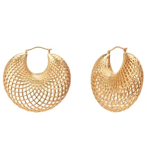 Yemyungji 18 Karat Yellow Gold Blooming Drop Earrings