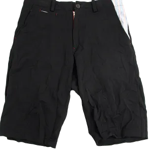 YOHJI YAMAMOTO JAPAN. Y's Striped Pocket Black Wrinkle Half Pants