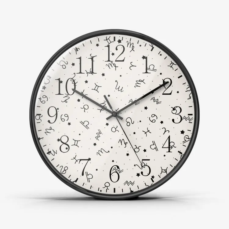 Zodiac Logos Wall Clock Silent Non Ticking Quality Quartz