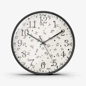 Zodiac Logos Wall Clock Silent Non Ticking Quality Quartz